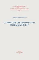 La Prosodie Des Circonstants En Francais Parle 9042914149 Book Cover