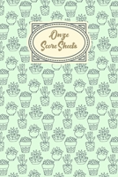 Onze Score Sheets: A pad of scoresheets: Perfect for scorekeeping: Mint green cacti pattern cover 1695558588 Book Cover