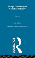 Foreign Ownership of Canadian Industry 0415190428 Book Cover