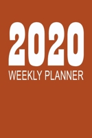 2020 Weekly Planner: At-a-glance Week-per-Page Diary With Journal Pages, January-December (Rust Cover) 1696838770 Book Cover