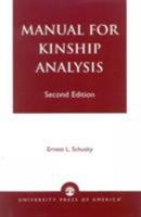 Manual for Kinship Analysis 0819134937 Book Cover