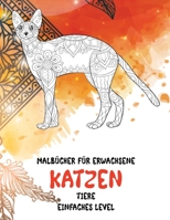 Malb�cher f�r Erwachsene - Einfaches Level - Tiere - Katzen null Book Cover
