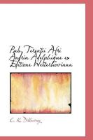 Pub. Terentii Afri Andria Adelphique ex Editione Westerhoviana 0469687738 Book Cover