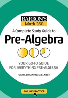 Barronâ€™s Math 360: A Complete Study Guide to Pre-Algebra with Online Practice 1506281400 Book Cover