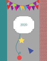 2020: livro grande do planner do estudo do scheduler do planner grande do homework para o ano 2020 eu calendário mensal e calendário semanal em duas páginas I (Portuguese Edition) 1694771482 Book Cover
