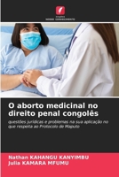 O aborto medicinal no direito penal congolês (Portuguese Edition) 6208519721 Book Cover