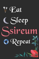 Eat Sleep Ssireum Repeat: Notebook Fan Sport Gift Lined Journal/Notebook Gift, 100 Pages 6x9 inch Soft Cover, Matte Finish 1660237424 Book Cover