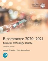 E-commerce 2020-2021: Business, Technology and Society, Global Edition 1292343168 Book Cover