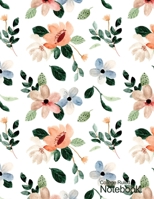 Paperback College Ruled Notebook Floral Cover For Girls: Composition Notebook Cute Cover, Large A4 (8.5 x 11), 100 Pages 1677203129 Book Cover