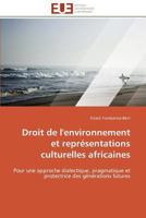 Droit de L'Environnement Et Repra(c)Sentations Culturelles Africaines 3841794300 Book Cover