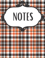 Chic Halloween Plaid Notebook: Fashionable School Notebook 1088748627 Book Cover