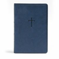 CSB Everyday Study Bible, Navy Cross LeatherTouch 143007048X Book Cover