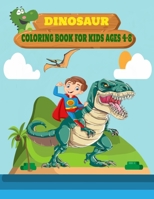 dinosaur coloring book for kids ages 4-8: 50 cute and fun coloring book for boys who like coloring dinosaurs B08W7DK5KX Book Cover