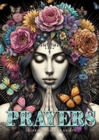 Prayers Coloring Book for Adults: Spiritual Coloring Book Grayscale religious Coloring Book Meditation Awareness 3758494524 Book Cover