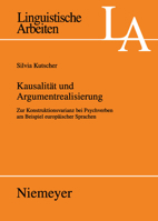Kausalitat Und Argumentrealisierung 3484305282 Book Cover