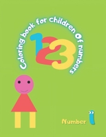 Numbers coloring book for kids B0CCCSSJJY Book Cover