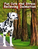 Funny cute and stress relieving dalmatian: Find Relaxation And Mindfulness By Coloring the Stress Away With Beautiful Black and White ... Perfect Gag Gift Birthday Present or Holidays 1656330180 Book Cover