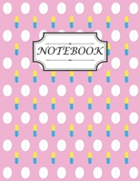 Notebook: With a lot of Adorable pills on pink background, perfect for taking note and gift idea for pharmacy technician woman, man, girl, boy ( size 8.5x 11 inches college ruled ) 1676562729 Book Cover