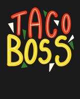 Taco Boss: College Ruled Composition Notebook 1074672925 Book Cover