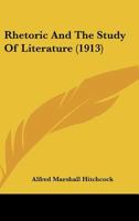 Rhetoric And The Study Of Literature 1164939610 Book Cover