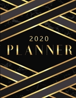 2020 Planner: Motivational Daily Weekly Monthly Planner, 2020 Calendar, To-do List, Notebook and more - 8.5 x 11 Planner Luxury Design 1695420195 Book Cover