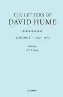 The Letters of David Hume: Volume 1 0199693242 Book Cover