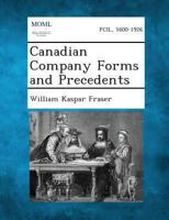 Canadian Company Forms and Precedents 1289352372 Book Cover