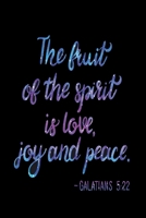 The fruit of the spirit is love, joy and peace: Notebook graph paper 120 pages 6x9 perfect as math book, sketchbook, workbook and diary evangelics, katholics and other believer 1676551794 Book Cover