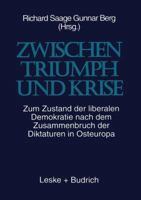 Zwischenglish Triumph Und Krise 3810017949 Book Cover