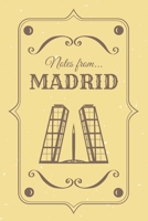 Notes from Madrid: Blank Lined Vintage Themed Journal 1671446283 Book Cover