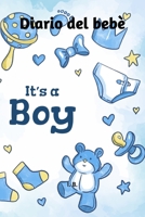 Diario del Beb�. Fiocco Azzurro: Diario di nascita, diario del bambino - fino a 24 mesi - Agenda personale di foto, progressi, emozioni, nuove scoperte e sviluppo - Agenda della mamma, idea regalo ori 1651705631 Book Cover