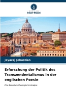 Erforschung der Politik des Transzendentalismus in der englischen Poesie (German Edition) 6206678806 Book Cover