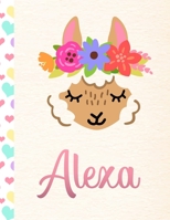 Alexa: 2020. Personalized Weekly Llama Planner For Girls. 8.5x11 Week Per Page 2020 Planner/Diary With Pink Name 1671265874 Book Cover