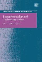 Entrepreneurship and Technology Policy 1845423089 Book Cover