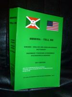 MBWIRA - TELL ME, ENGLISH-KIRUNDI AND KIRUNDI-ENGLISH DICTIONARY 0615439918 Book Cover
