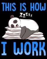 This Is How I Work: Cute & Funny This Is How I Work Lazy Panda Working Pun 2020-2021 Weekly Planner & Gratitude Journal (110 Pages, 8" x 10") Blank ... Moments of Thankfulness & To Do Lists 1672875943 Book Cover