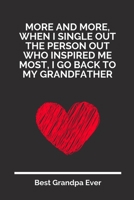 More And More, When I Single Out The Person Out Who Inspired Me Most, I Go Back To My Grandfather: 100 Pages 6'' x 9'' Lined Writing Paper For Grandpa | Perfect Gift For Grandpa 1697344666 Book Cover