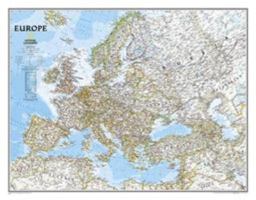 National Geographic: Europe Classic Wall Map (30.5 x 23.75 inches) 079228111X Book Cover