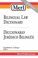 Merl Bilingual Law Dictionary-Diccionario Juridico Bilingue 1886347034 Book Cover