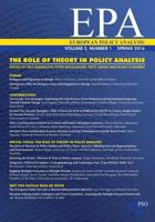 The Role of Theory in Policy Analysis: Volume 2, Number 1 of European Policy Analysis 1633917568 Book Cover