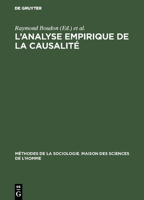 L'Analyse Empirique de la Causalit� 9027961581 Book Cover