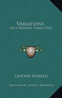 Variations: On A Personal Theme 1120950430 Book Cover