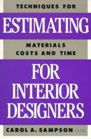 Estimating for Interior Designers 0823016005 Book Cover