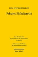 Privates Einheitsrecht 3161561317 Book Cover