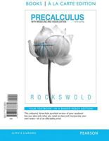 Precalculus with Modeling and Visualization 0321279077 Book Cover