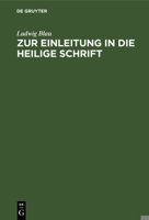 Zur Einleitung in Die Heilige Schrift 3112385896 Book Cover