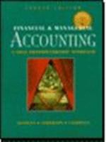 Financial and Managerial Accounting: A Sole Proprietorship Approach 0395745659 Book Cover