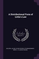 A Distributional Form of Little's Law 1378958195 Book Cover