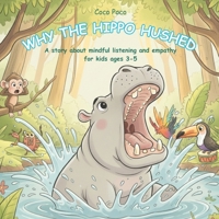 Why the Hippo Hushed: A story about mindful listening and empathy for kids ages 3 - 5 (Coco Poco: Little Lessons for Big Hearts) B0GMGH6WQL Book Cover