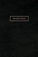 Graph Paper: Executive Style Composition Notebook - Smooth Black Leather Style, Softcover 6 x 9 - 100 pages (Office Essentials) 1691091618 Book Cover